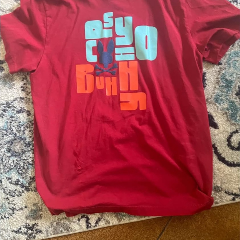 Psycho Bunny Red Graphic Tee